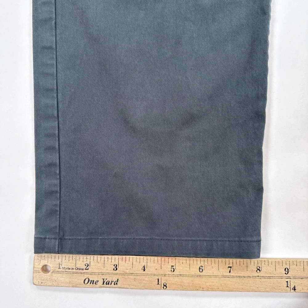 Flint and Tinder 365 Pant Mens 36 Gray Straight Fit Chino Workwear Aesthetic